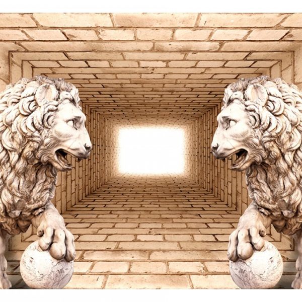 3D tapeta lví strážci SKLAD 3D tapeta lví strážci SKLAD