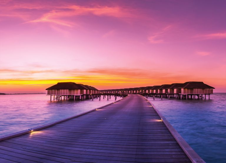 Tapeta Maledivy při západu slunce Tapeta Maledivy při západu slunce