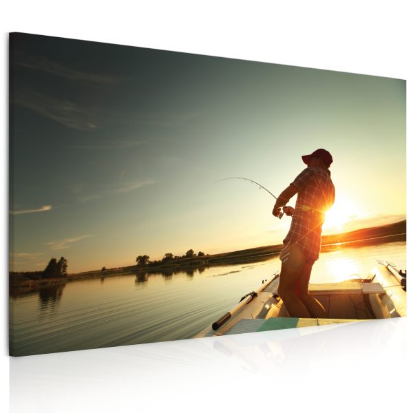 Obraz rybaření na jezeru Obraz rybaření na jezeru