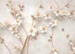 3D tapeta Krémové květy 3D tapeta Krémové květy