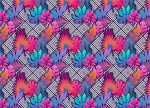 Tapeta Exotické listy s ornamenty Tapeta Exotické listy s ornamenty
